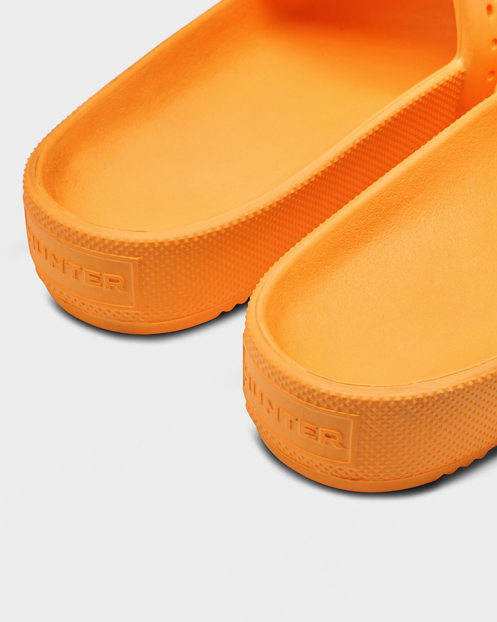 Hunter Original Lightweight Moulded Slides - Store Womens Orange - GSFWTI873